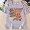 Halloween Retro T Shirt Unisex Unisex Spooky Season Ghost Tee Cotton Short Sleeve Round Neck Printed Tshirt Unisex Clothing