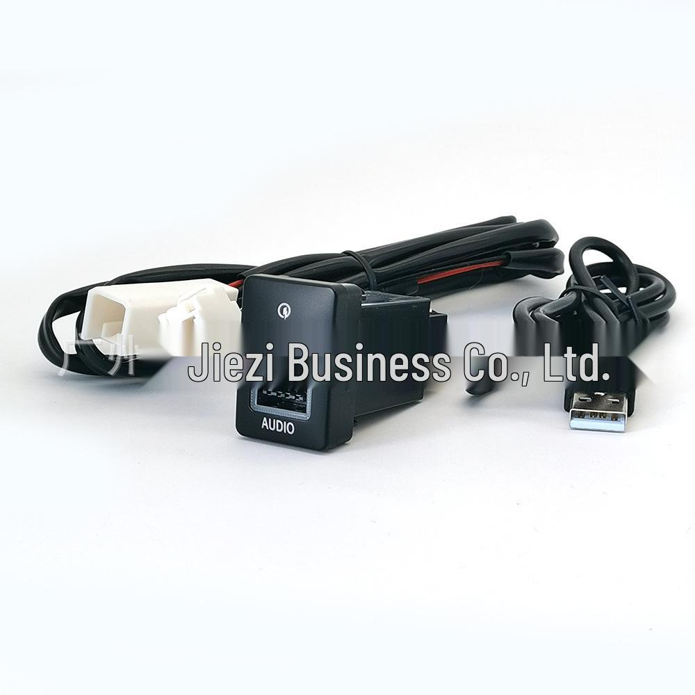 Toyota Corolla Prado QC3.0 USB PD Fast Charging & Audio Socket