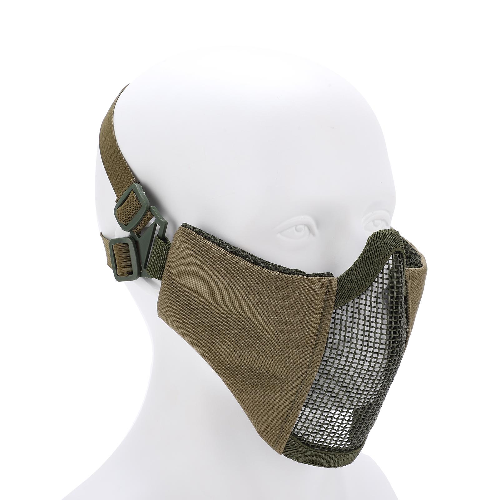

Half Face Steel Mesh Breathable Protective Face Guard Competition Protective Cycling Equipment