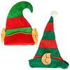 Christmas Hat Striped Elf Hat With Ears Christmas Ornaments Decor Children Women Men Cap Party Props