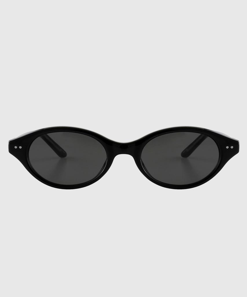 Tuditeo Sho Tinted Lightweight Horn-Rimmed Unique Sunglasses Nylon Tinted Lens C1 Black