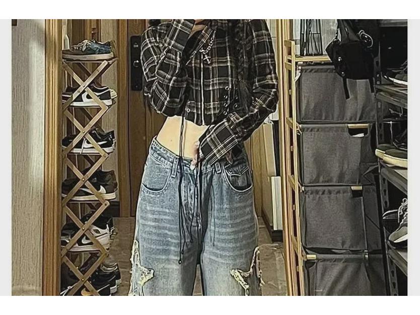 Women's Retro Wide-Leg Jeans - New 2023 Autumn/Winter High Street Design