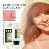 Natural Aloe Vera Sunscreen SPF50+ - Aloe Soothing Sun Cream, Lightweight Waterproof Sunscreen for Avoiding Skin Damage From Ultraviolet Radiation