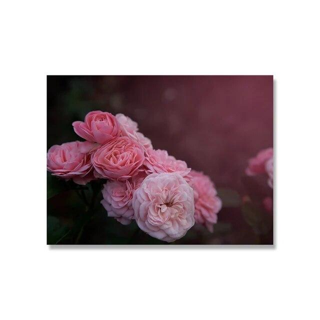 

Розы Цветы Скандинавские постеры и принты Красивые розовые цветы Настенное искусство Цитата Картина на холсте Картины для гостиной Домашний декор Без рамки 21*30cm