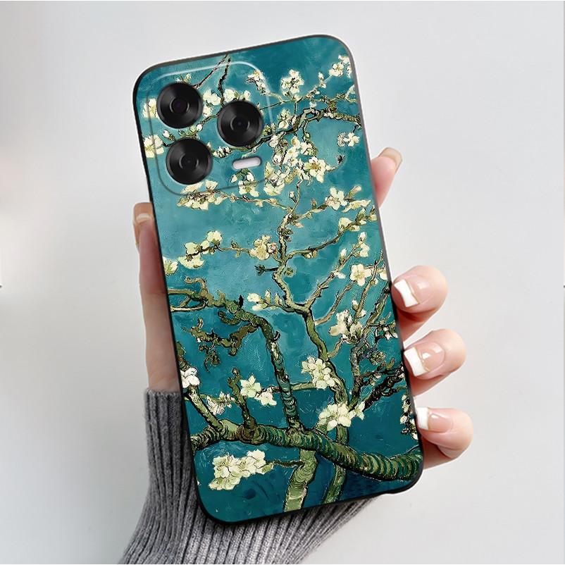 Tiskací pouzdro pro ZTE Blade V70 Vita Fundas pro ZTE Nubia V70 Design Capa Měkký silikonový černý kryt Roztomilé květinové pouzdro Coque
