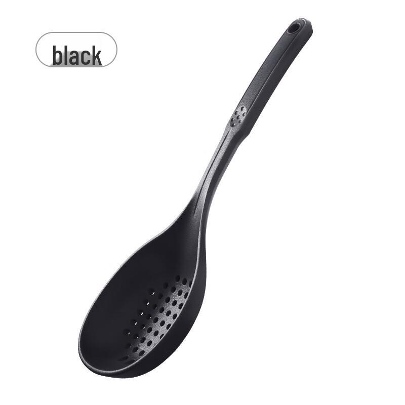 

Bayou Food-Grade Silicone Non-Stick Spatula & Slotted Spoon Set, Deep Black