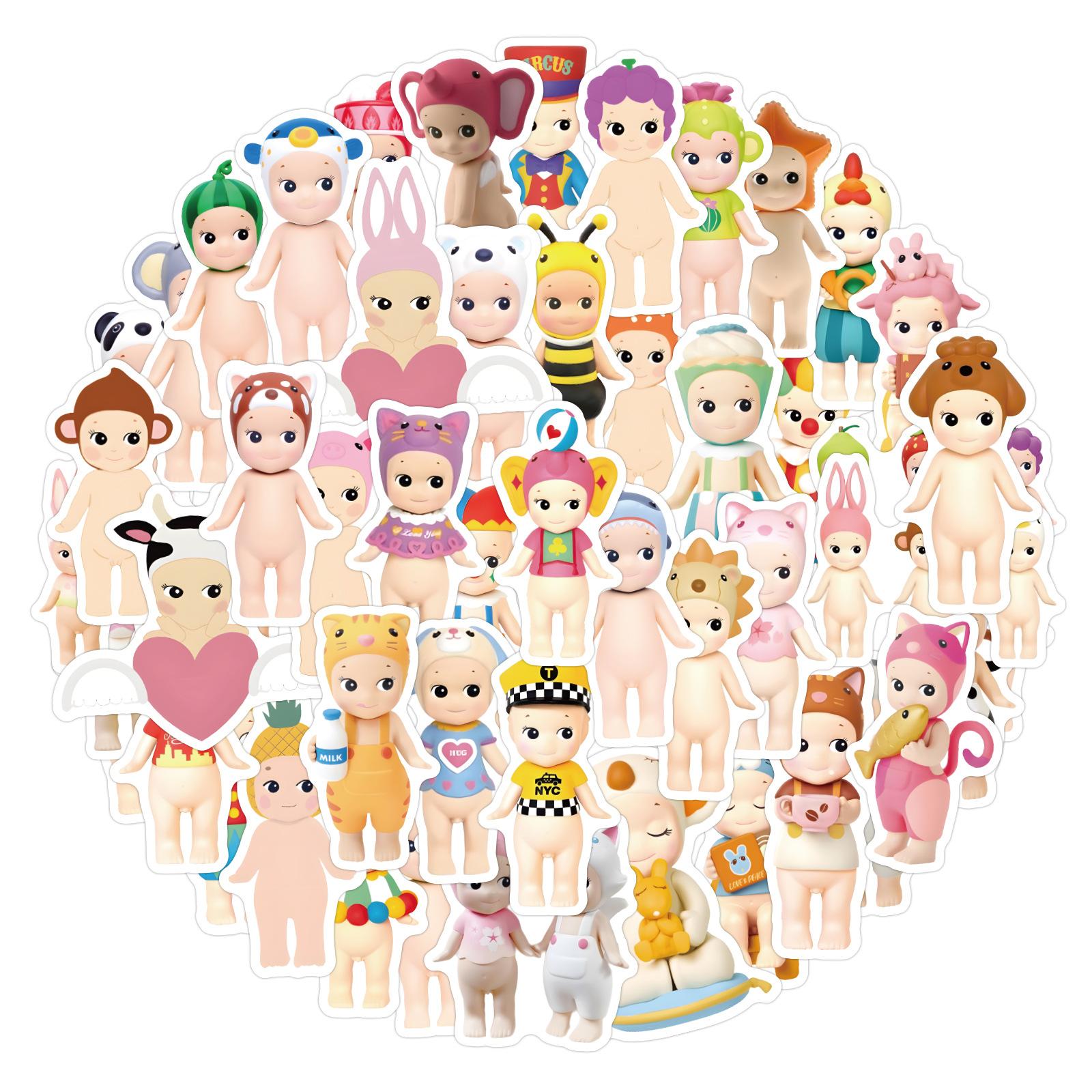 

60/110 Наклейки с мультяшными граффити Sonny Angle Sonny Angel для ноутбука, чемодана, для DIY