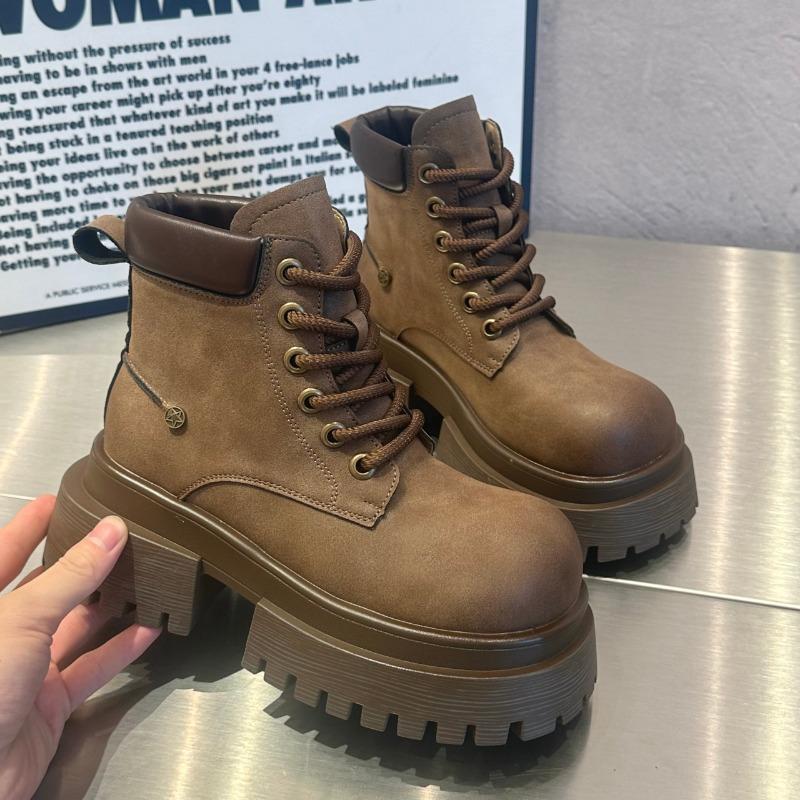 Women's Boots Thick-soled Mid Heel 2024 Hot Sale Winter Wear Resistant Water Proof Casual Comfortable Boots Botines De Mujer