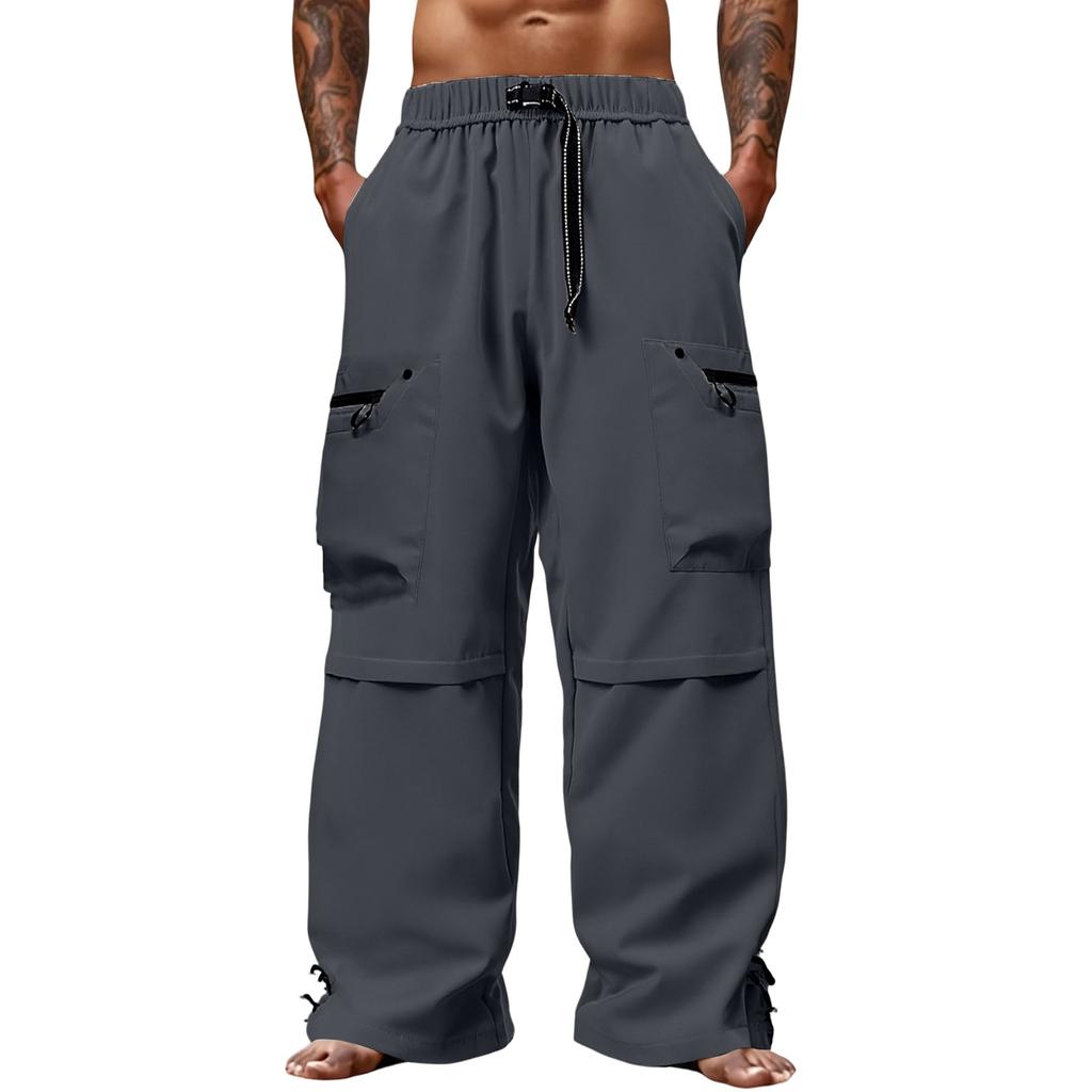 Men's  Outdoor  Sports  Loose  Big  Pocket  Workwear  Trousers