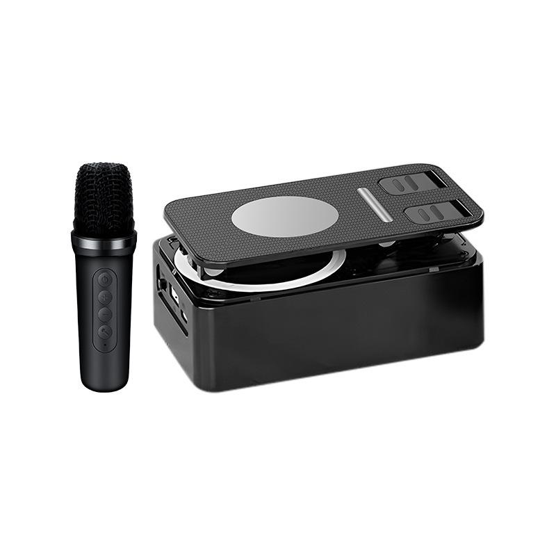 4In1 Phone Holder Portable Speaker With Mic Wireless Speaker Bluetooth With Powerbank360°Phone Stand