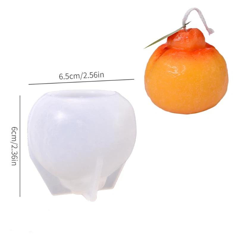 3D Fruit Silicone Candle Molds Food Grade Non-Stick for DIY Baking Candle Soap Home Kitchen Decor Crafts