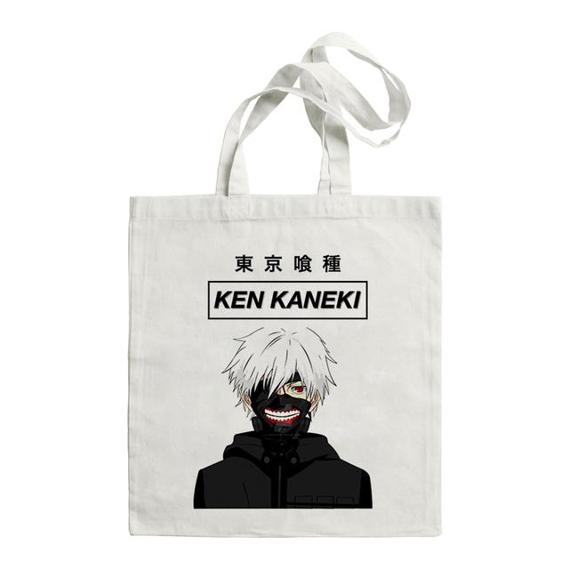 Japan Anime Kaneki Ken Tokyo Ghoul Canva Bag Harajuku Gothic Style Shopper Large Capacity Women Bag Shoulder Bag Vintage HandBag