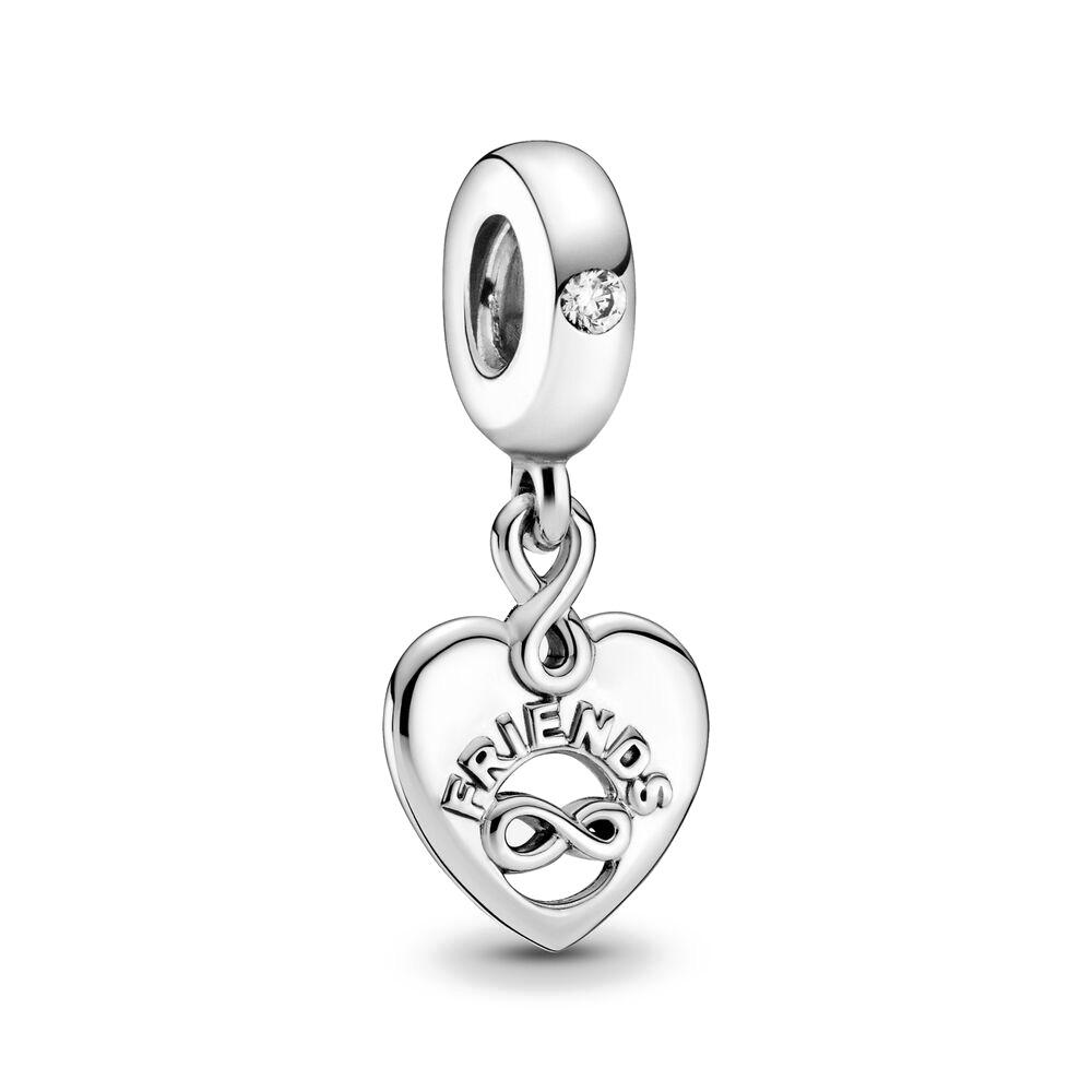 925 Silver Four-leaf Clover Best Friend Sister Charm Pendant Fit Original Bracelet for Women Necklace Fine Jewelry