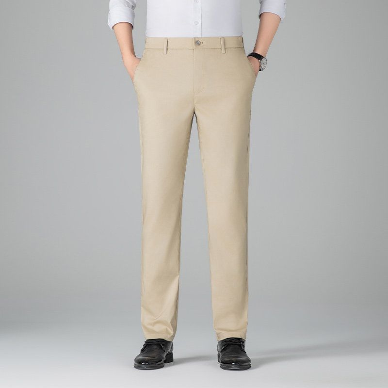Lysel Tencel Pants Men s Summer Thin Ice Silk Sun Protection Business Casual Pants Foreign Trade Men s Trousers Straight Trousers Kakh EUR30