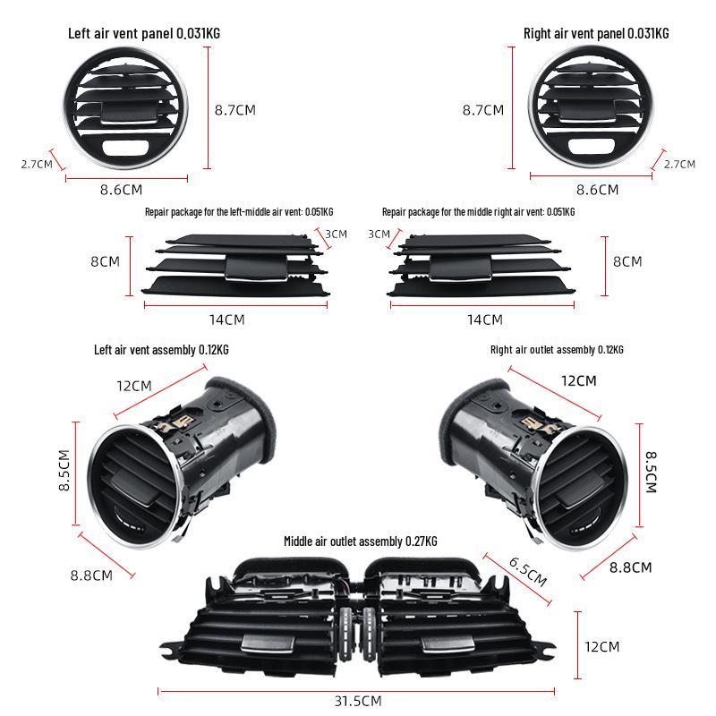 Panou de bord Mercedes-Benz Clasa C W204 C200 C260 Ansamblu panou guri de ventilație aer condiționat