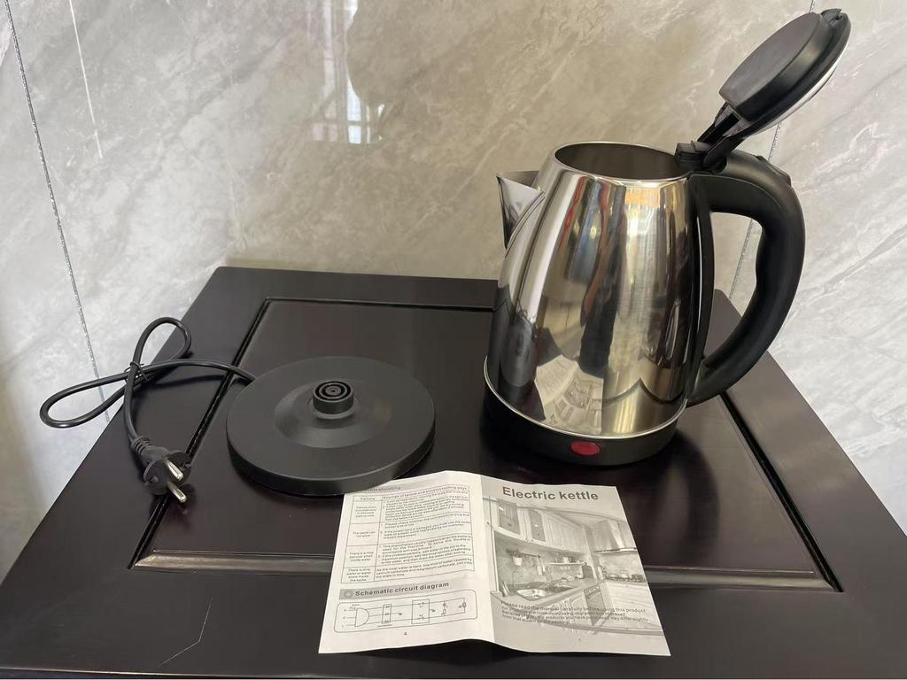 Stainless Steel 2L Electric Kettle with Inner Steel Lid