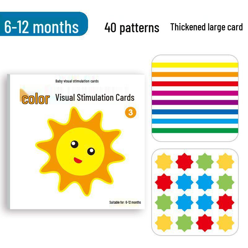 

Версия на английском языке Черно-белые карточки для визуальной стимуляции новорожденных (0-3 месяца) 14*14CM