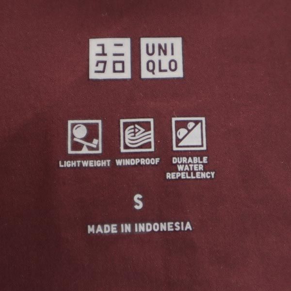 Uniqlo Palton puf fără cusături S vișiniu Parker Femei Folosit