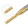 A84X-10PCS Titanium Coat Carbide End Mill Engraving Milling Cutter CNC Router Bits For PCB Machine, 1/8 Inch Shank