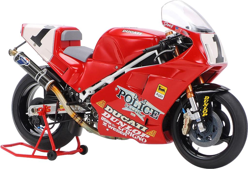 Tamiya Motorcycle Series Ducati 888 Super Bike Racer Plastic Model 14063 1/12 No.63
