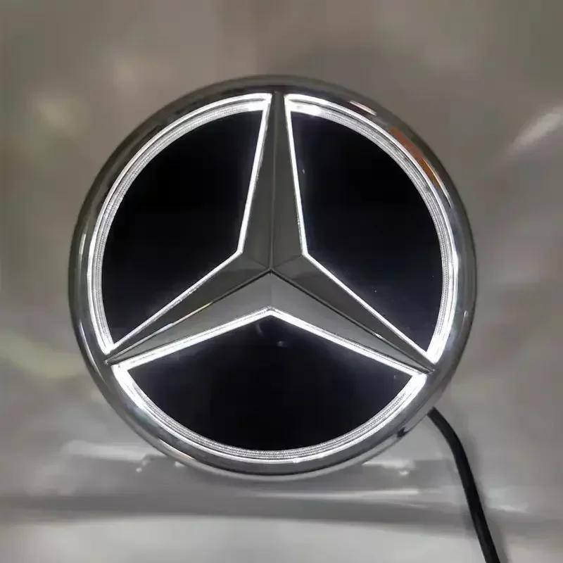 Samolepka na auto Pro Mercedes Benz Auto Přední mřížka Logo Světlo zrcátko čelo LED Odznak Znak Svítící Dekorativní světlo Pro Mercedes Ben