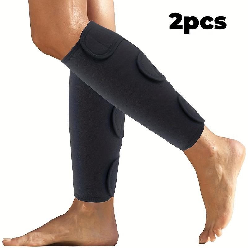 

2pc Calf Shin Support Brace, Adjustable Compression Leg Sleeve Wrap Band for Running Cycling Sports