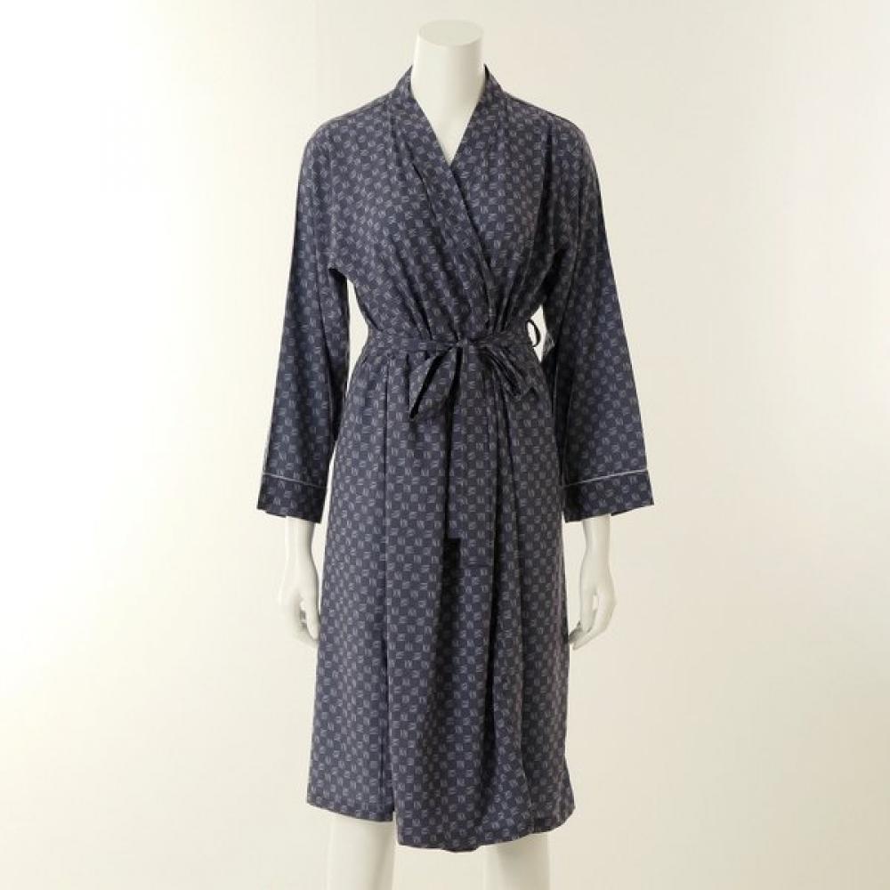 Venus 30d Lightweight Logo Border Printed Robe Gown  Vgn4541a 
