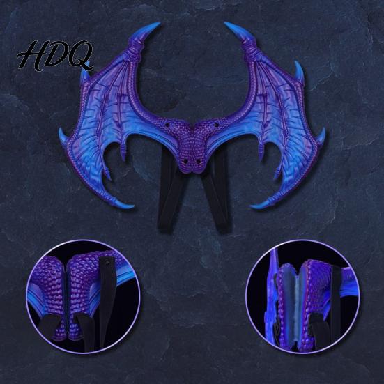 Schaumstoff Drachenflügel Kinderkostüm Set mit Maske Schwanz und Flügel Leichtes Kombi Verkleidung Cosplay Kostüme für Alter 3-12 Halloween Party