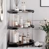 Desktop Corner Stand Multipurpose Simple Stylish Large Capacity 3 Tiers Corner Storage   for Bathroom Kitchen  