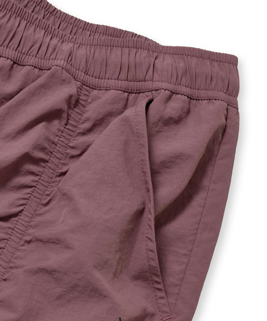 BROWNBREATH W Tag Nylon Shirring Banding Pants - Purple