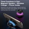 Portable Wireless Charger with Bass Surround Sound Speaker with RGB Light Band for 17-12 Samsung S24 S23