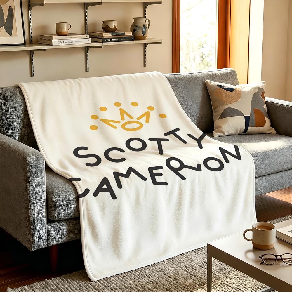 Brand S-Scotty C-Cameron Throw High-Density Short Plush Blanket Soft Skin-Friendly for Sofa Nap Air-Conditioned Room