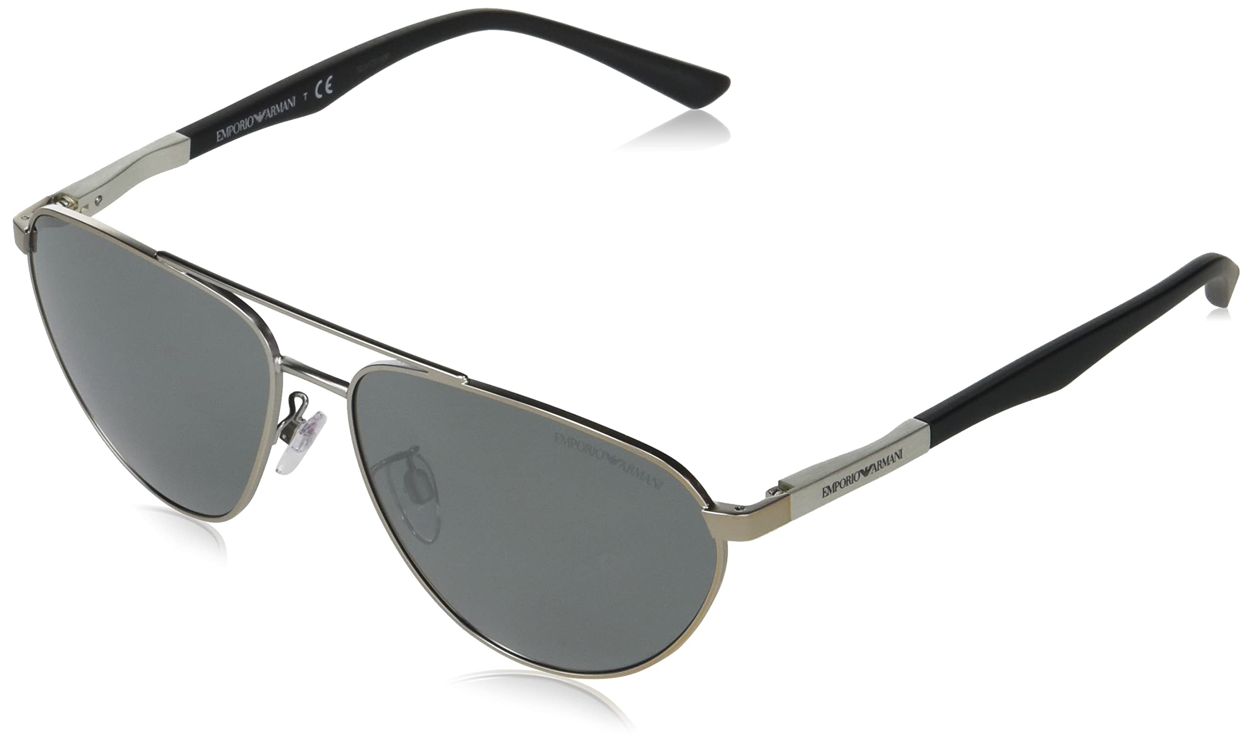 

Солнцезащитные очки Emporio Armani EA2125 Матовое серебро Зеркальные Размер 60, Линзы серебристо-серые,