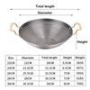 Durable Stainless Steel Stove Pot 24/26/28cm with Handle Dry Boiler Non Stick Honeycomb Wok Household