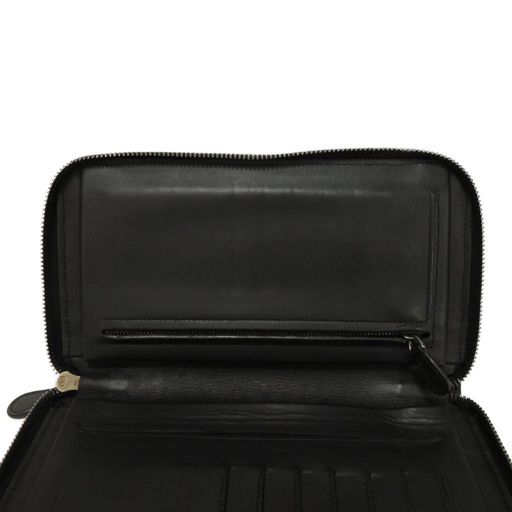 Used 11897 Organizer VN Document Case 169730 V4651 1000 7940 Black Travel Case Intrecciato Nero Men's from Japan