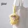 Cute Hanging Decoration Plush Sheep Doll Pendant for Bags And Keys Soft Curly Stuffed Animal Keychain Sweet Style Key Accessory with Bow Glasses