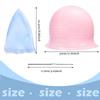 1PC Silicone Hair Coloring Cap Reusable Hair Dyeing Highlighting Hat with Hook Barber Hairdressing Bonnet Salon Styling Tools