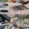 Telescopic Fishing Rod Carbon Fiber Pole with CNC Reel Seat Portable Retractable Fishing Poles