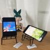 Mini Phone Holder Metal Chair Desktop Stand Telephone Stands  for Dollhouse Furniture Accessories
