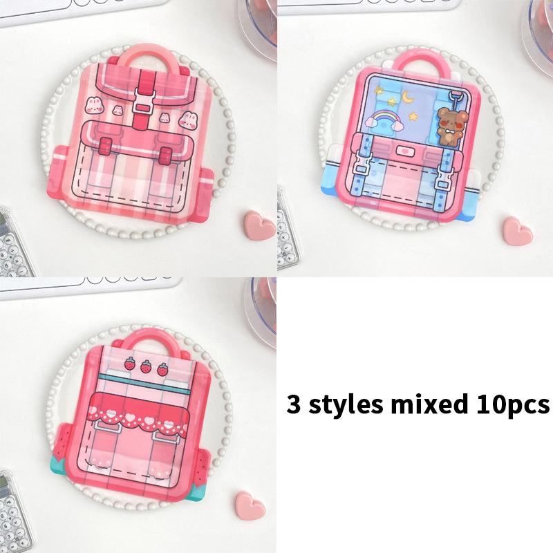 Cute Cartoon Schoolbag Shape Candys Packaging Bags Snack Cookie Storage Bag Children'S Day Birthday Sealing Bag