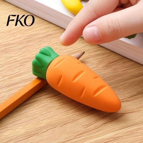 Eco-friendly Rubber Erasers 3D Food Earsers, Cute Mini Fruit Vegetable Erasers, Realistic Dust Free Pencil Strawberry, Mango, Carrot, Pineapple