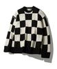 U And Lc Check Block Oversized Knit (2 Colors)