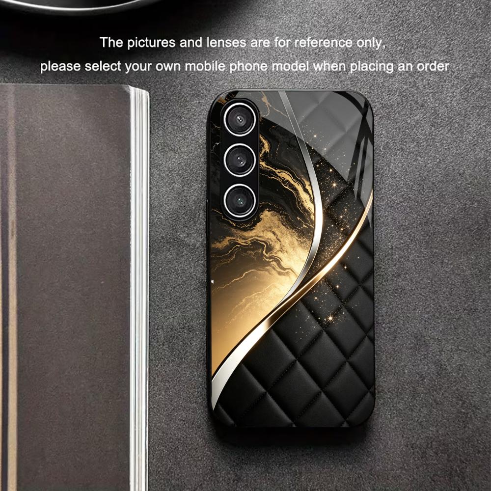 Modern Black Gold Marble s26 ultra case s25 ultra case phone case glass for Samsung Galaxy S26 S25 S24 S23 S22 FE Ultra Plus