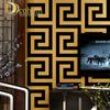 Greek Key Lattice Modern Geometric Wallpaper Hotel Study Background Wall PVC Bathroom Waterproof Wallpaper