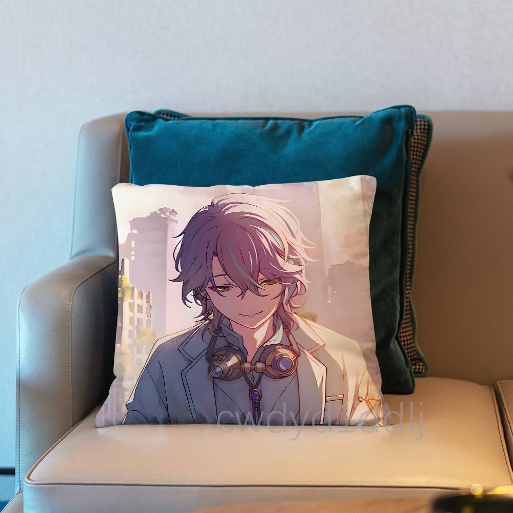 Project SEKAI Rui Kamishiro Pillow Case Short Plush Sofa Decorative Gift Home Double-sided Printing Cushio