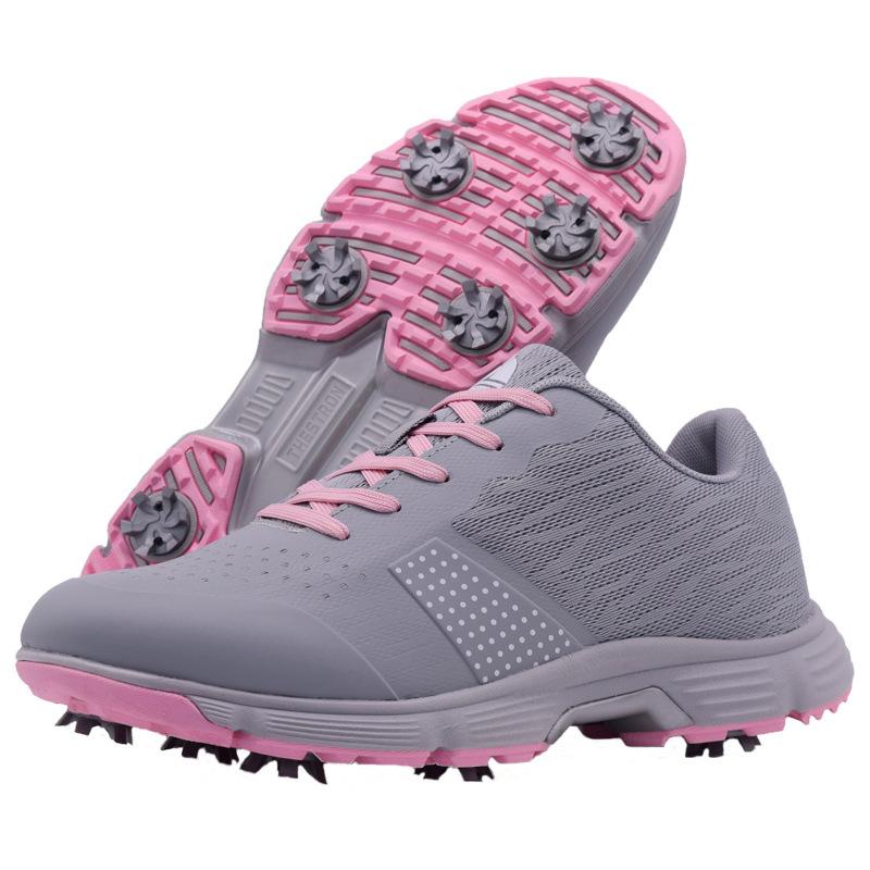 

Spring and summer new women s outdoor sports shoes golf shoes grass casual shoes trendy women s shoes US 10-EUR 41 рожевий
