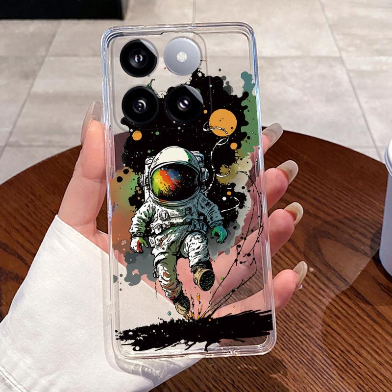 Jelly Casing For Xiaomi 14T 14TPro Clear Silicone Soft TPU Back Cover For Xiaomi 14T Pro Cute Cat Rabbit Heart Protective Case