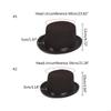 193D Children/Adult Sleek Felt Top Hat Kid Fancy Dress Up Party Hat Magician Hat