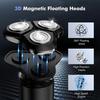 Electric Shavers,  Waterproof Wet/Dry  Shaver, Smart LED Display & All-in-One Char