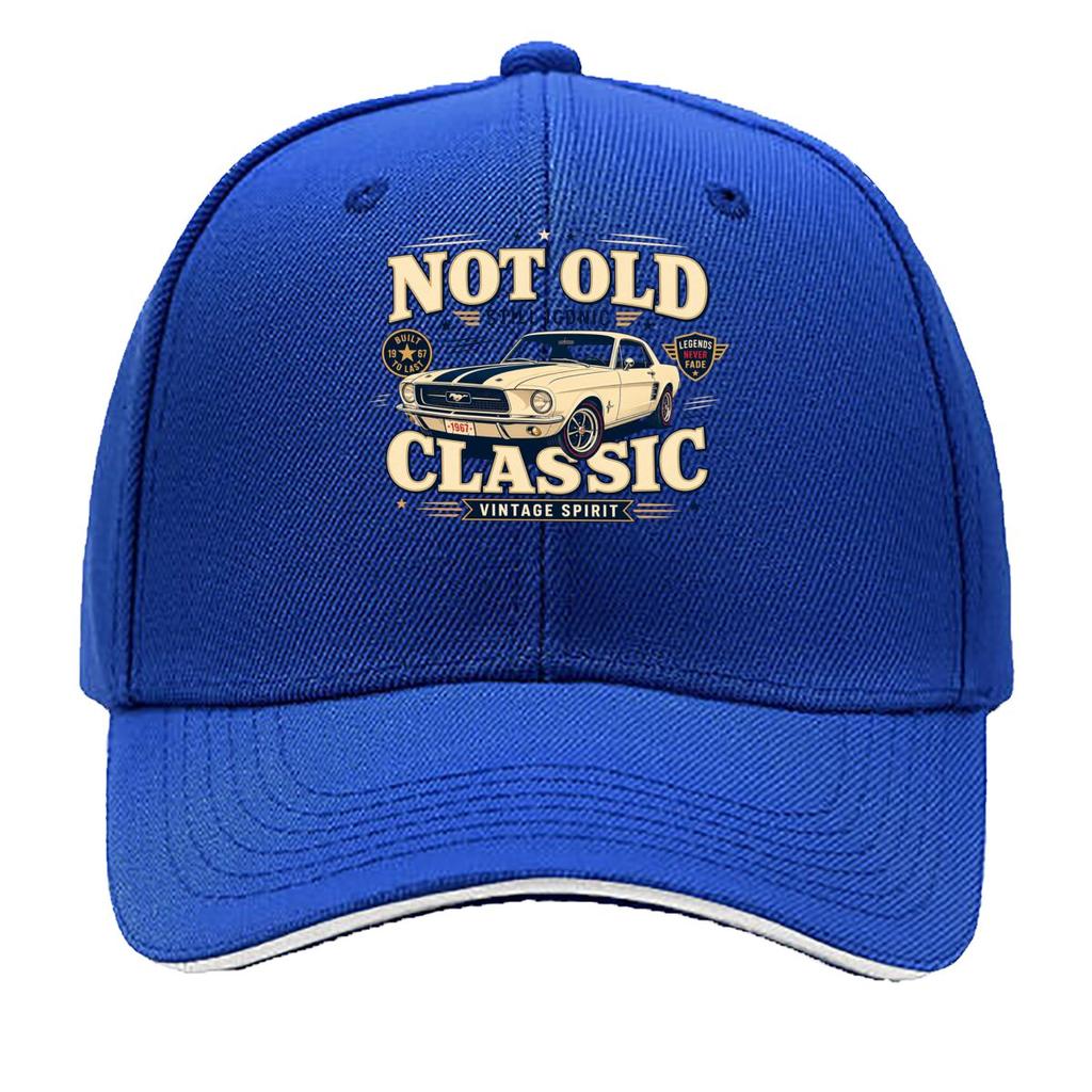 Vintage Car Lover Bold Slogan Design Sandwich Baseball Cap Sun Cap Outdoor Workouts Hat